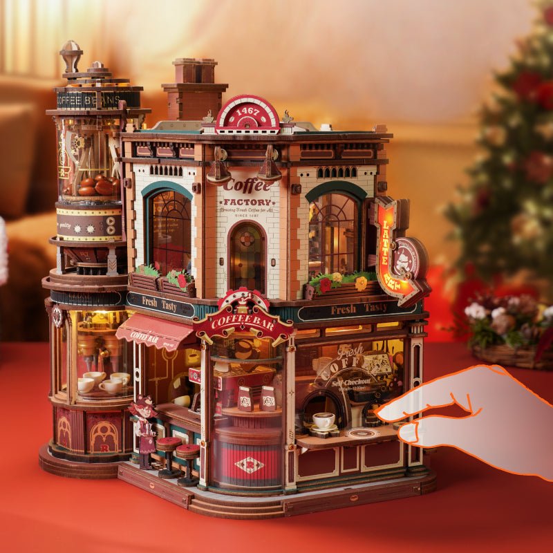 HiNooki Coffee Factory DIY Book Nook Kit