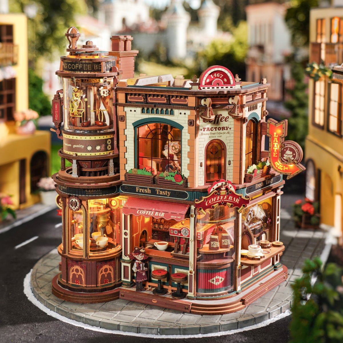 HiNooki Coffee Factory DIY Book Nook Kit