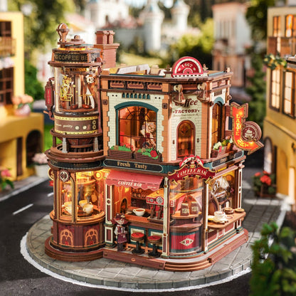 HiNooki Coffee Factory DIY Book Nook Kit